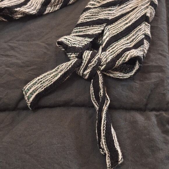 Free People Shirt Women's XS Bohemian Striped Coastal Beachy Cropped Dolman - Picture 4 of 11